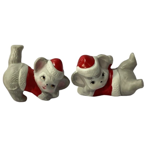 Pr Tumbling Mice Figurines Christmas Around The World Hand Painted 2.75 … - Picture 1 of 3